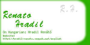 renato hradil business card